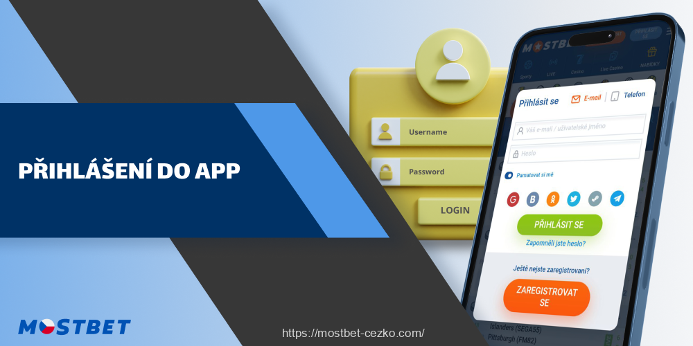 Přihlášení do aplikace Mostbet je jednoduchý proces, který vyžaduje, aby čeští hráči zadali své heslo a uživatelské jméno
